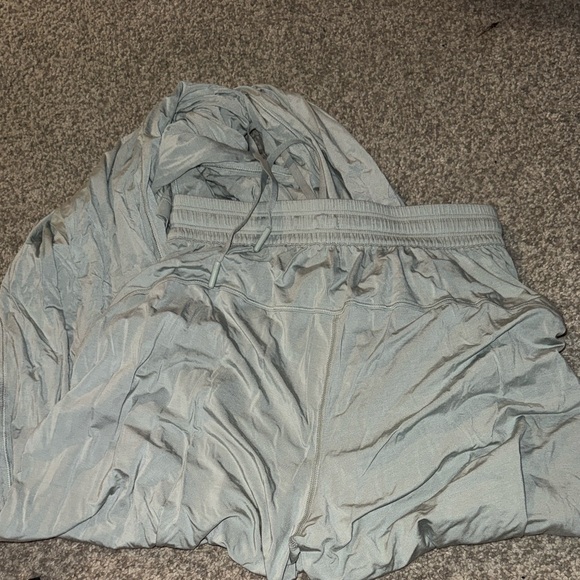 Light Green Modal High Rise Wide Leg Pants - Picture 2 of 4